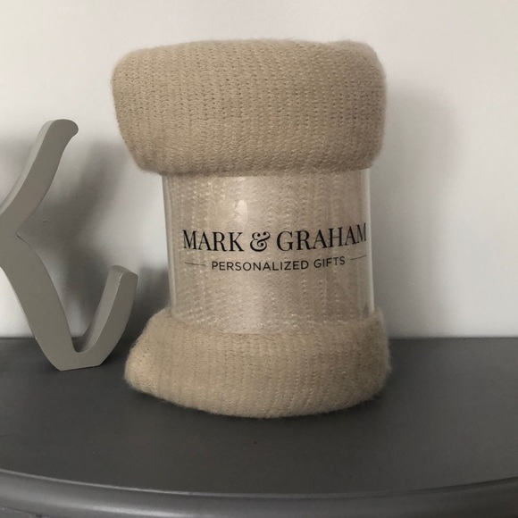 Mark & Graham Other - Mark & Graham Tan 100% Acrylic Throw Blanket NWT